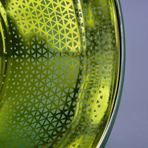 Wholesales electroplating luxury glass candle vessel home decoration