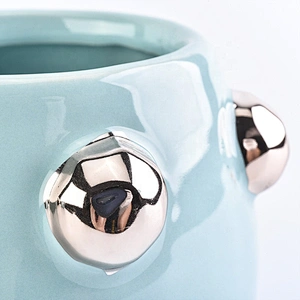 9oz shining hologram ceramic candle jars