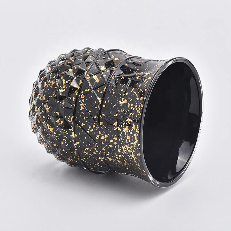 350ML Luxury Design Glass Candle Jar for Decor