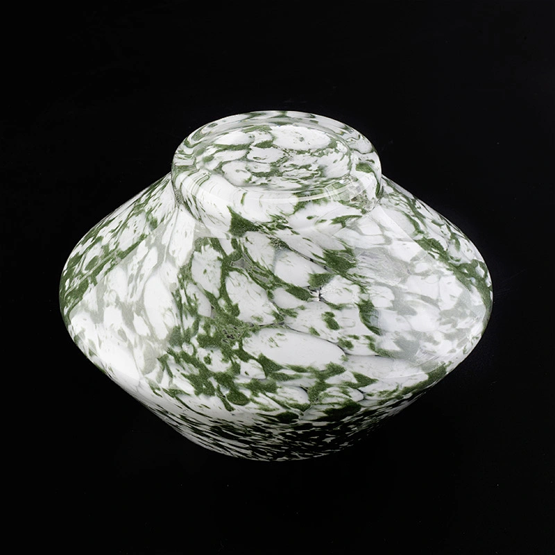 unique candle jars green glass candle jar glossy surface