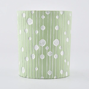 Wholesales colored votive ceramic candle holders 10oz