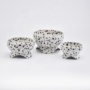 Handmade ceramic candle containers decorating filter candle holder in bulk