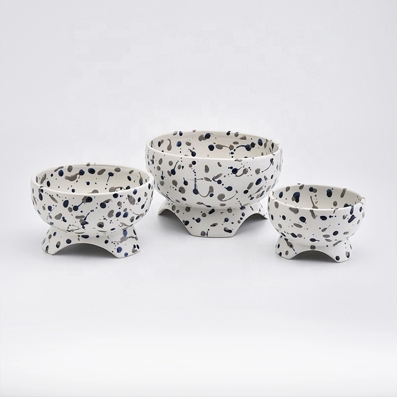Handmade ceramic candle containers decorating filter candle holder in bulk