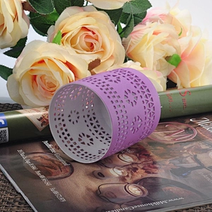 Christmas hollow decorative iridescent luxury candle container