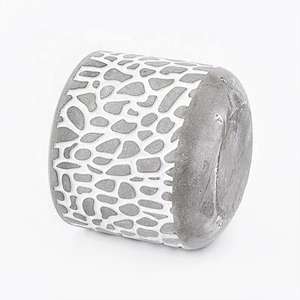 Classic Grey Concrete Candle Holder Home Decoration Pieces