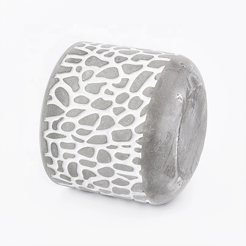 Classic Grey Concrete Candle Holder Home Decoration Pieces