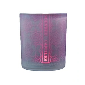 Good price cylinder spray empty luxurious glass candle containers for making candles