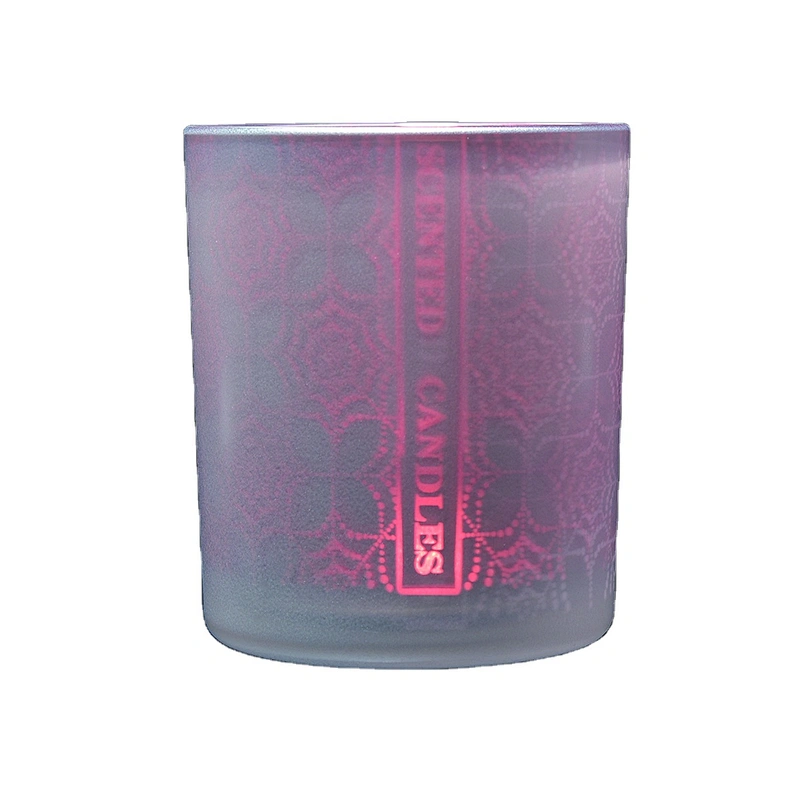 Good price cylinder spray empty luxurious glass candle containers for making candles