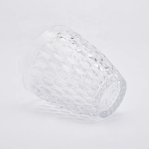 Customized engraving candle container votive glass candles jars scented wedding centerpieces in bulk