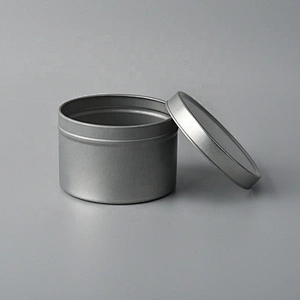 Wholesale metal silver candle holder with lid home decoration
