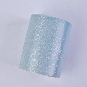 8oz 10oz cylinder ceramic jars for soy candle filling