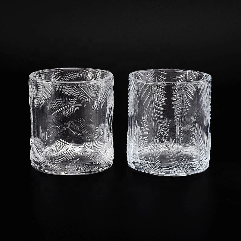 Transparent table glass candle cup tea light candle jar empty supply