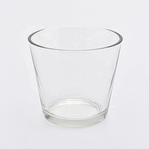 20oz V shape scented wax glass candle holders