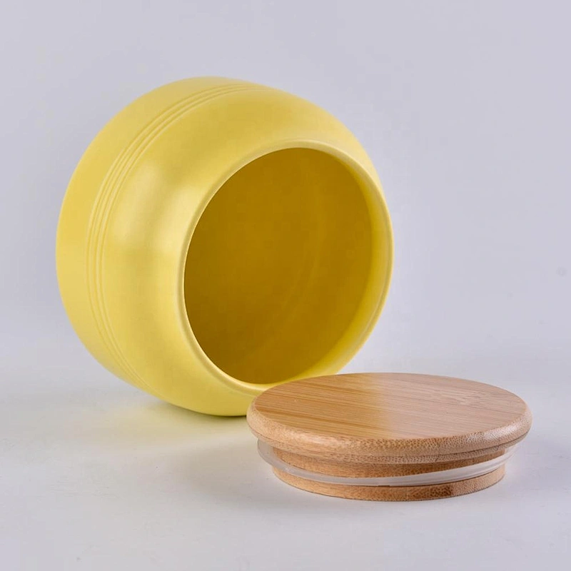10oz Glazed Belly Ceramic Candle Jars ome Decoration Pieces