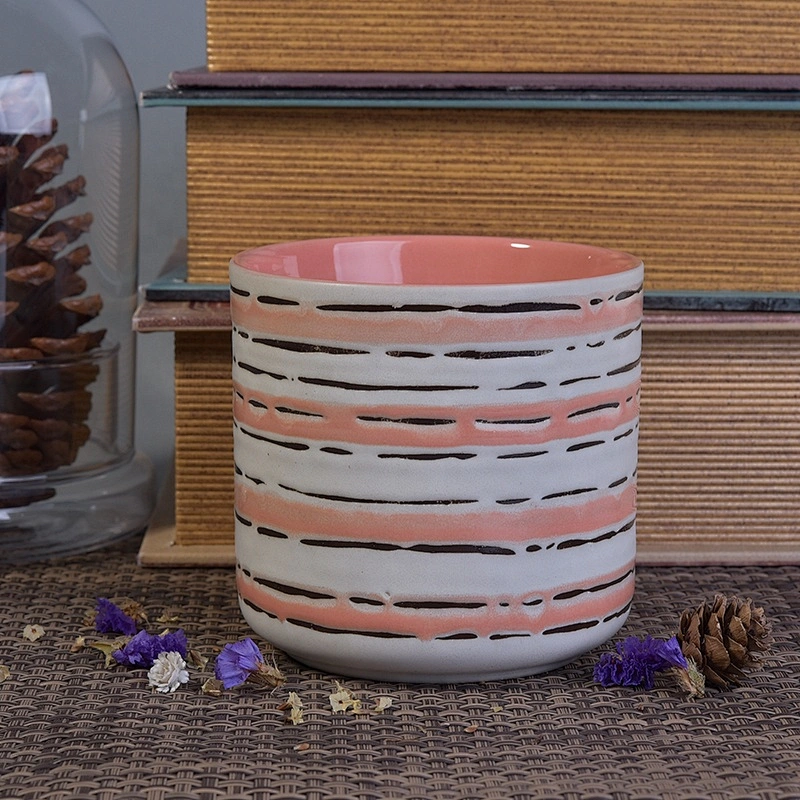 Elegant hand painted ceramic candle holders home decoration in bulk