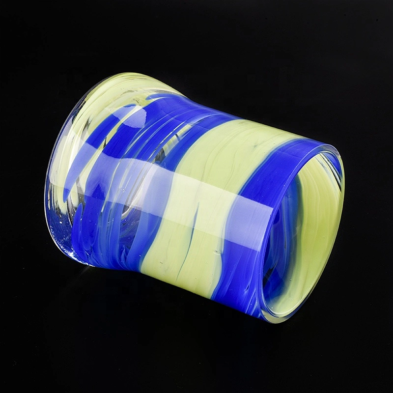 400ml Custom coloured Glass Candle holder  home Decor