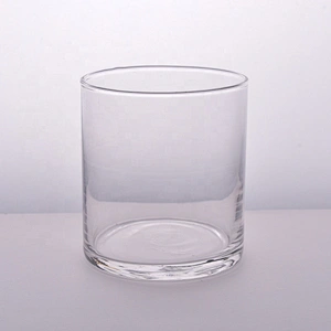 Clear handmade candle holder glass votive candle jar home decorative factory
