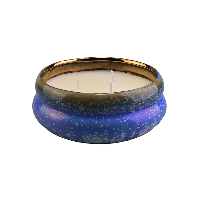 Wholesales Sunny tealight large ceramic candle container home decor
