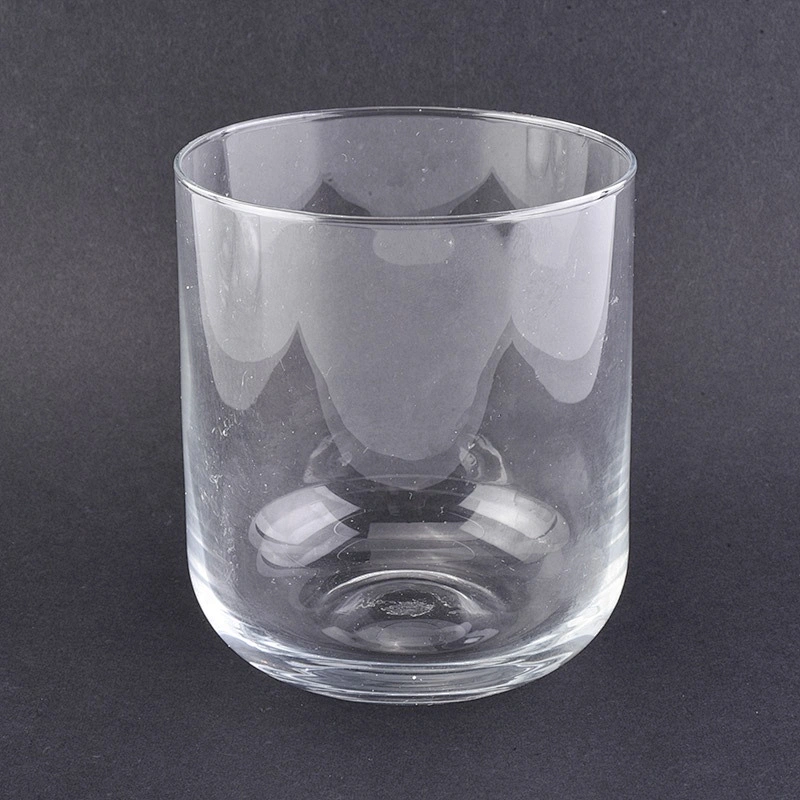 13oz Round Base Clear Glass Candle Jars Home Decor