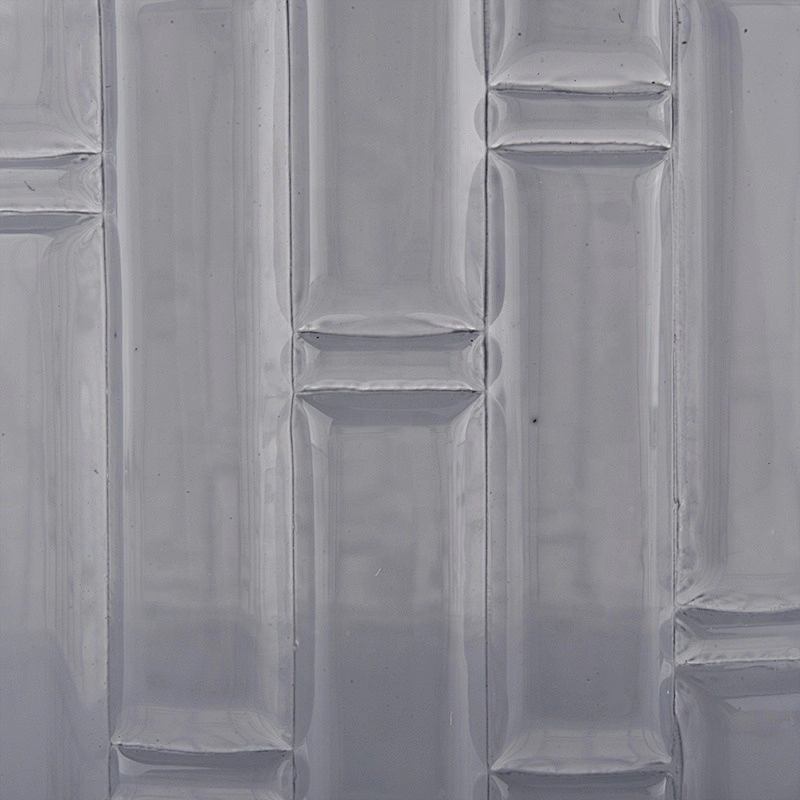 frosted colored glass candle jar