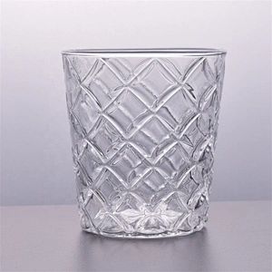 Empty spraying handmade candle vessel glass votive candle jar bedroom decor supplier