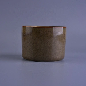 10oz 20oz Supplier brown ceramic candle holders
