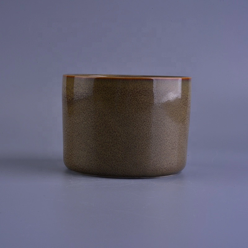 10oz 20oz Supplier brown ceramic candle holders