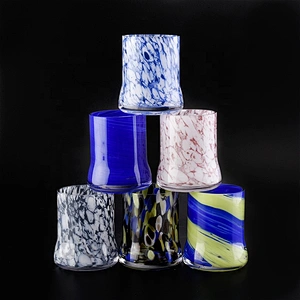 400ml Custom coloured Glass Candle holder  home Decor