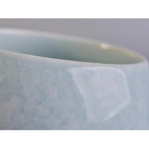 Sunny new design blue Luxury ceramic candle holder jar home decor