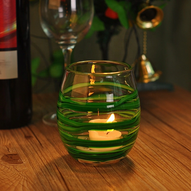 Wholesale crystal luxury glass candle jar 6oz 8oz