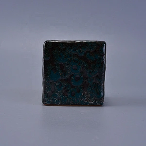 Square table ceramic candle vessel custom wholesales