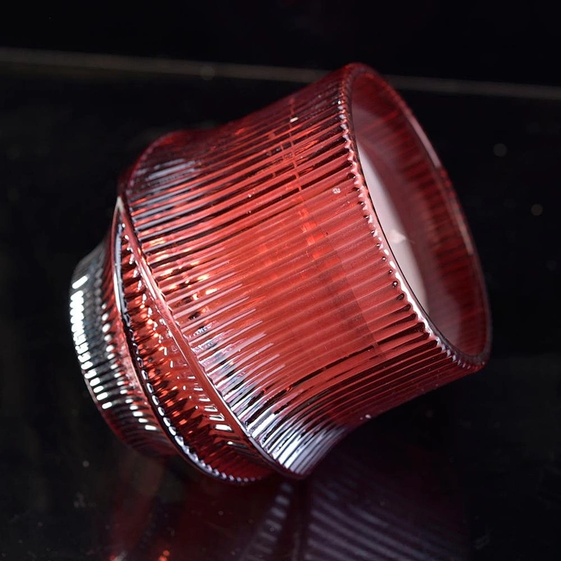 Wholesale colored decorative votive luxury glass candle jars