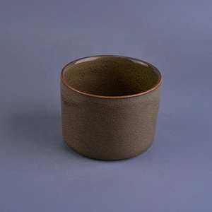 10oz 20oz Supplier brown ceramic candle holders