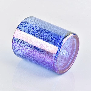 Clear customized candle vessel glass jars for candle making wedding decor in bulk
