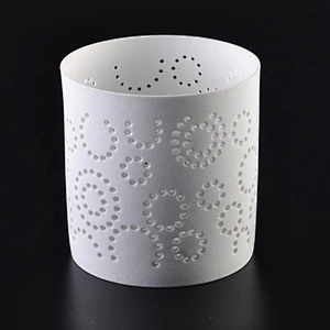 Hollow out Ceramic Candle Holder with Multi Patterns for Votive Candles Wholesales
