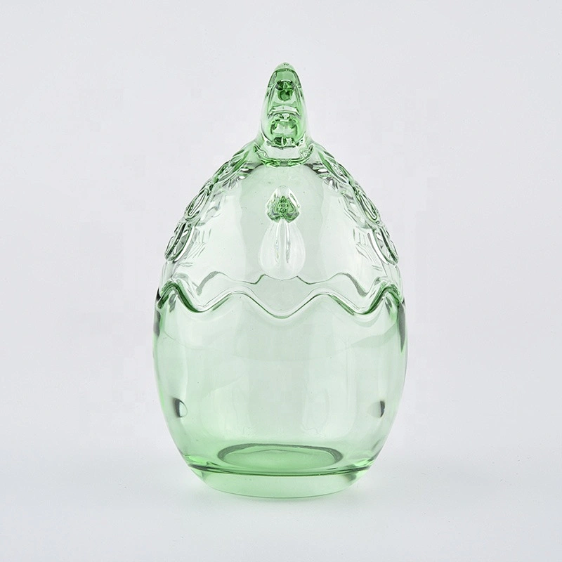 egg design glass tealigt candle holders