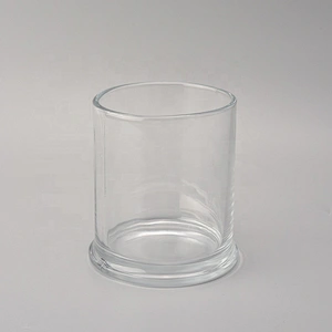 Transparent glass candle holders home decor