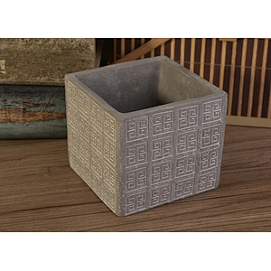 10oz 14oz 20oz luxury custom square cement candle holders
