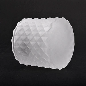 110ml Frosted White Glass Candle Jars with Lids Home Decor Wholesales