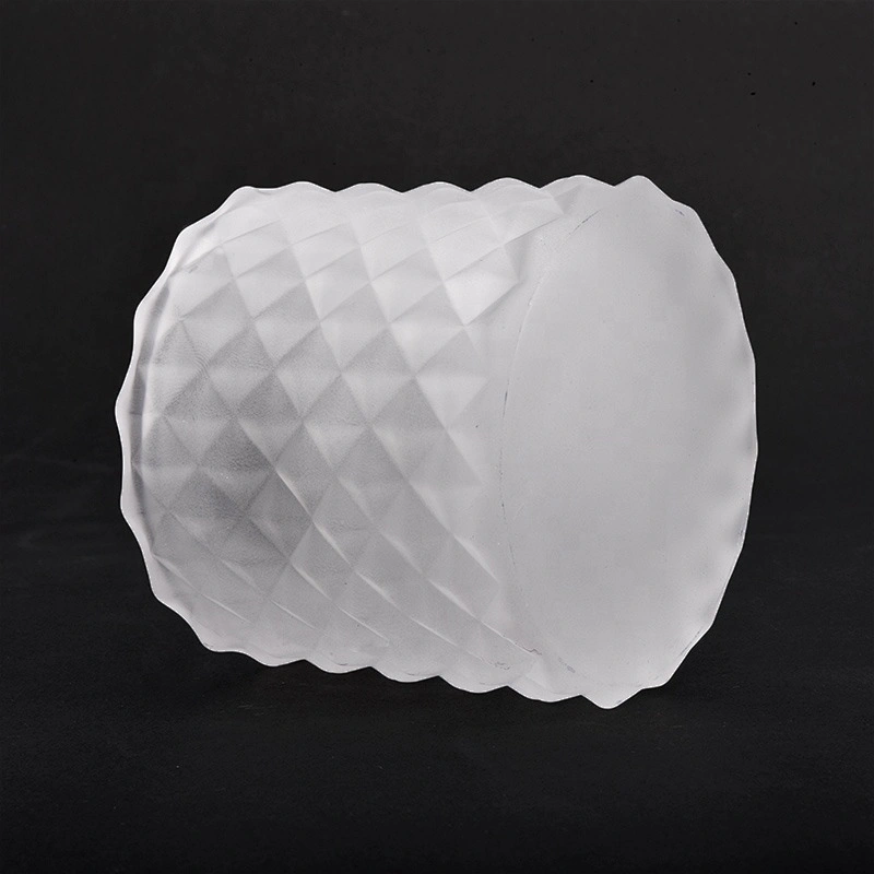 110ml Frosted White Glass Candle Jars with Lids Home Decor Wholesales