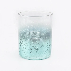 Sunny tealight Electroplating glass candle jars for candle making 10oz 14oz 16oz