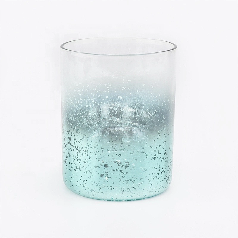 Sunny tealight Electroplating glass candle jars for candle making 10oz 14oz 16oz