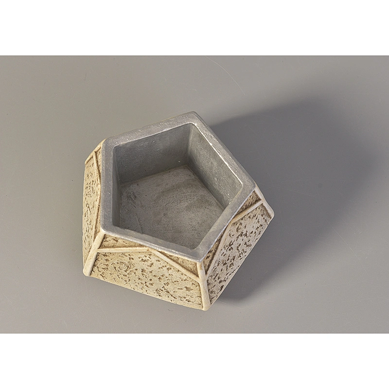 Sunny china concrete candle container home decor