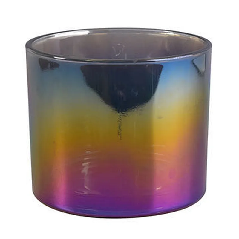 1200ml customized electroplating glass candle jars wholesales