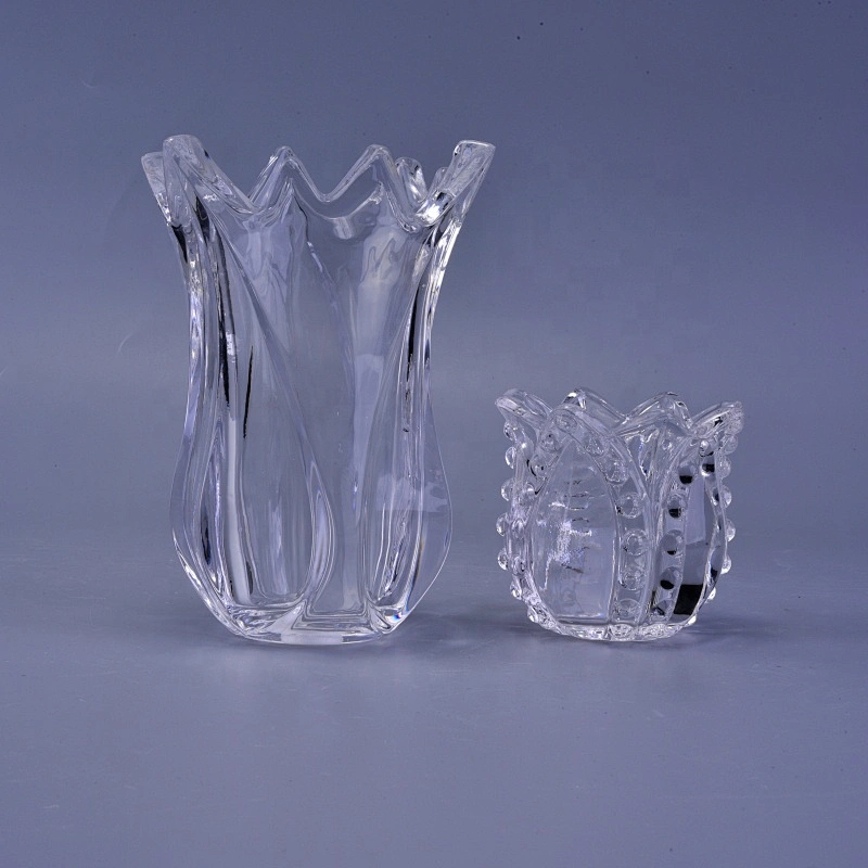 Sunny geometric empty candle glass holders 10oz 20oz