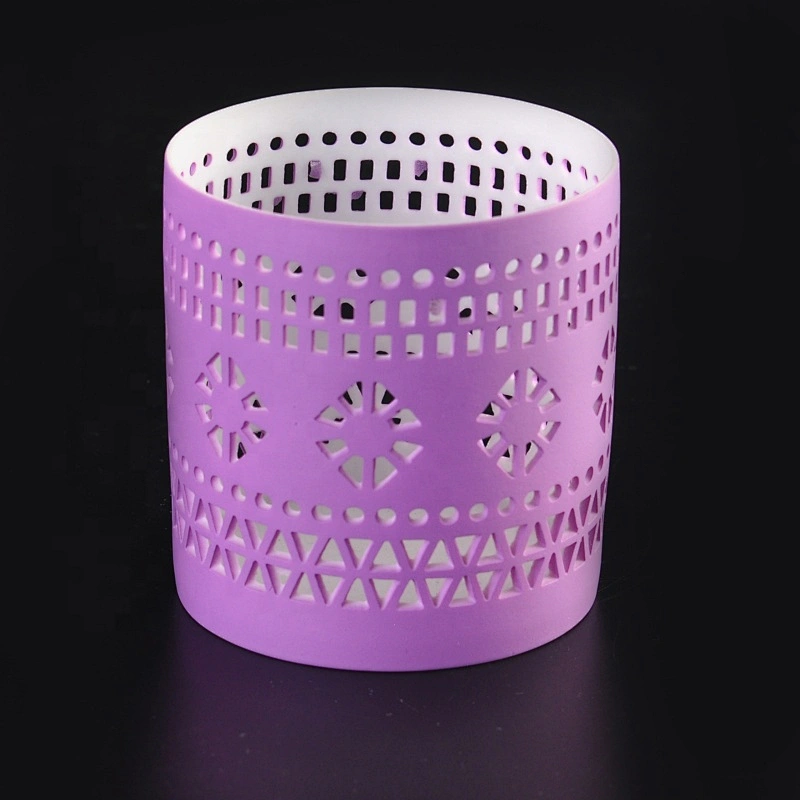 Hollow out Ceramic Candle Holder with Multi Patterns for Votive Candles Wholesales