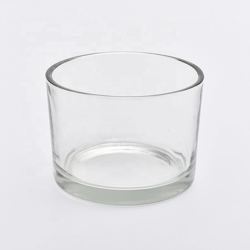 Short crystal glass candle  holders 351ml home decoration wholesale