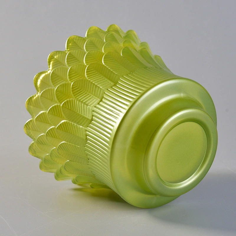 Wholesales tealight green luxury glass votive candle holders bulk