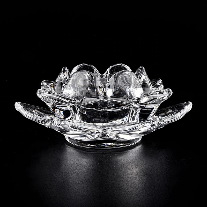 Wholesales geometric crystal luxury glass candle holder