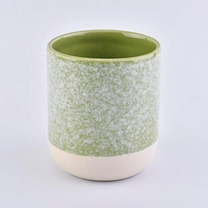 10oz ceramic jars with colorful glazing for candle making